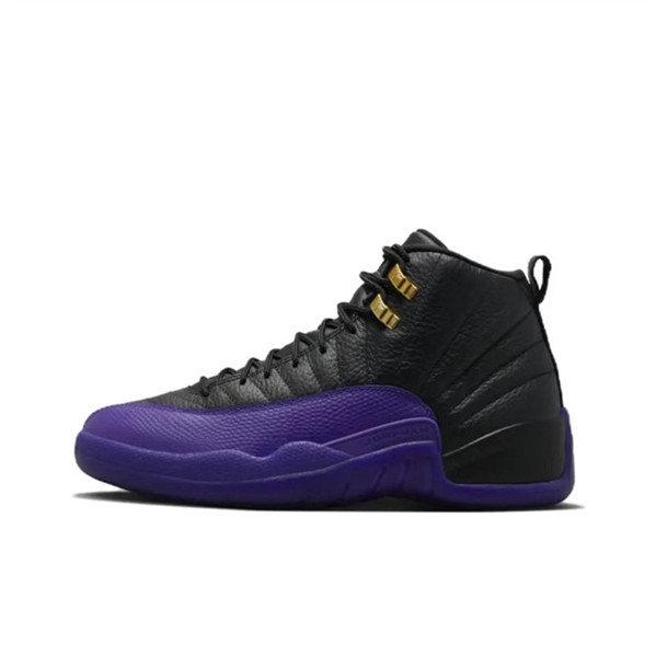Men's Running weapon Air Jordan 12 Black/Purple Shoes 083